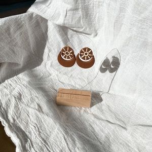 Handmade Boho Sun and Moon Earrings